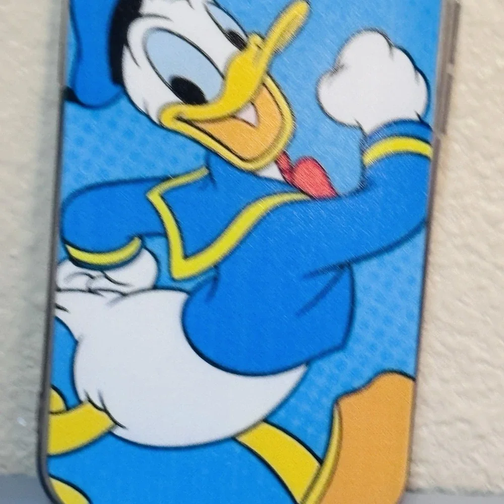 Blue Disney Donald Duck Cell Phone Case Cover iPhone 15 Flexible Plastic Fun